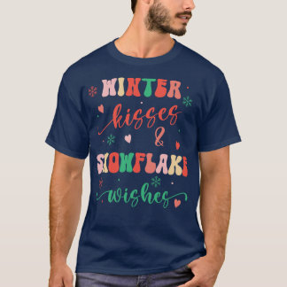 Winterküsse und Snowflake-Wünsche T-Shirt