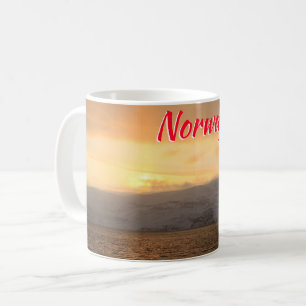 Winterküste Norwegens Kaffeetasse