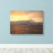 Winterküste Norwegens Leinwanddruck (Insitu (Holzboden))