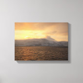 Winterküste Norwegens Leinwanddruck (Vorderseite)