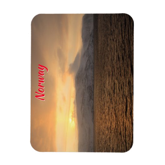 Winterküste Norwegens Magnet (Vertikal)