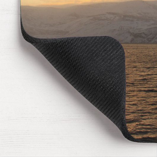 Winterküste Norwegens Mousepad (Ecke)