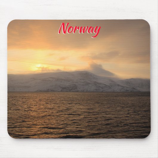 Winterküste Norwegens Mousepad (Vorne)
