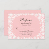 Winterlace auf der blush-UAWG RSVP Karte (Vorne/Hinten)
