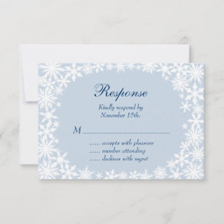 Winterlace auf Icy Blue UAWG RSVP Karte