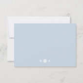 Winterlace auf Icy Blue UAWG RSVP Karte (Rückseite)