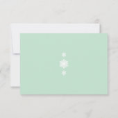 Winterlace auf Mint UAWG RSVP Karte (Rückseite)