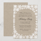 Winterlace Corporate Feiertag Einladung (Vorne/Hinten)