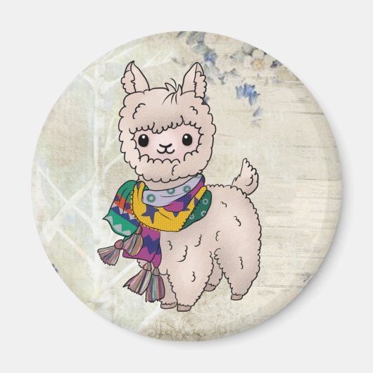 Winterlama Magnet (Vorne)