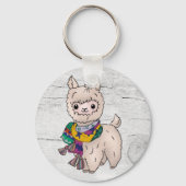 Winterlama Schlüsselanhänger (Vorderseite)