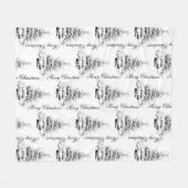 WINTERLAND Weihnachtsdecke Fleecedecke (Vorderseite (Horizontal))