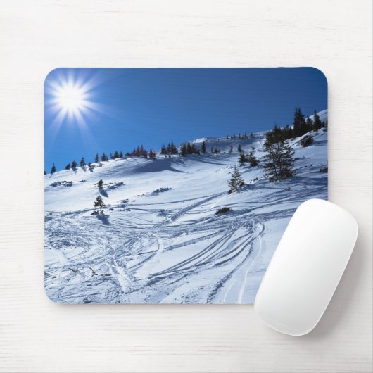 Winterland Wintersonne Mousepad (Mit Mouse)