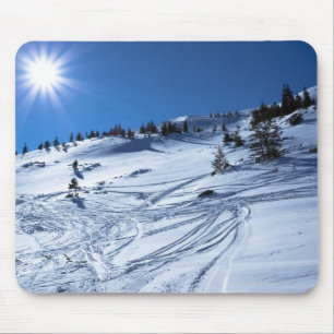 Winterland Wintersonne Mousepad