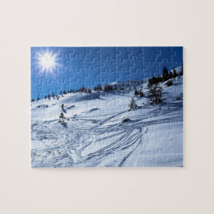 Winterland Wintersonne Puzzle