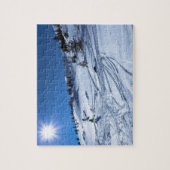 Winterland Wintersonne Puzzle (Vertikal)