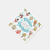 Winterlandbewaldung Party Paper Napkin Serviette (Ecke)