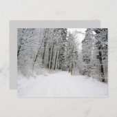 Winterlandepostkarte Postkarte (Vorne/Hinten)