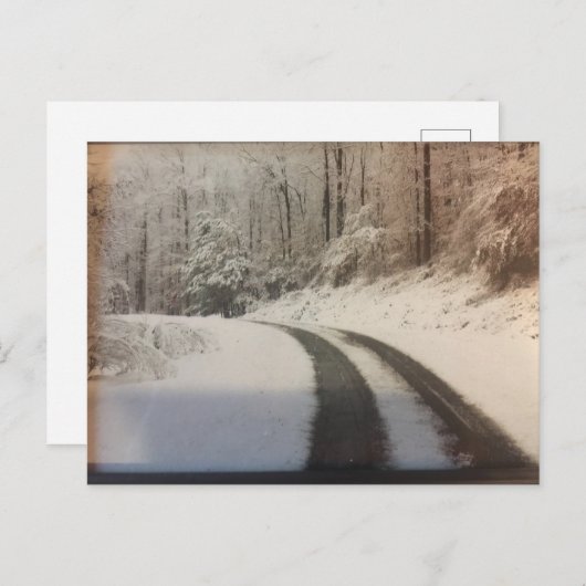 Winterlandrouten Postkarte (Vorne/Hinten)