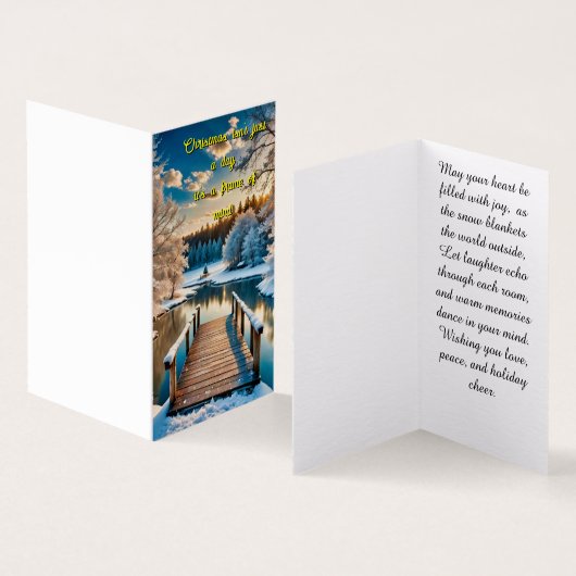 Winterlandschaft (Innenseite und Außenseite)