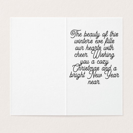 Winterlandschaft (Innenseite Aufgefaltet)