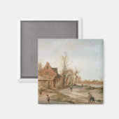 Winterlandschaft, 1623 magnet (Vorderseite/Rückseite)