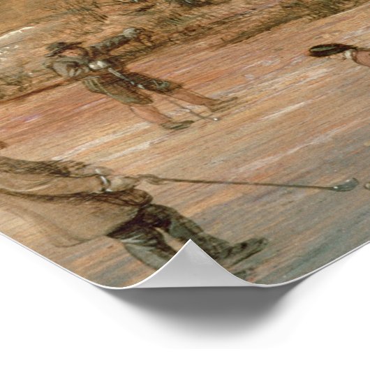 Winterlandschaft, 1623 poster (Ecke)