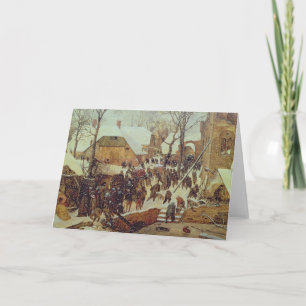 Winterlandschaft, 16. Jahrhundert Feiertagskarte