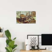Winterlandschaft, 16. Jahrhundert Poster (Heimbüro)