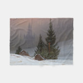 Winterlandschaft, 1811 von Caspar David Friedrich Fleecedecke (Vorderseite (Horizontal))