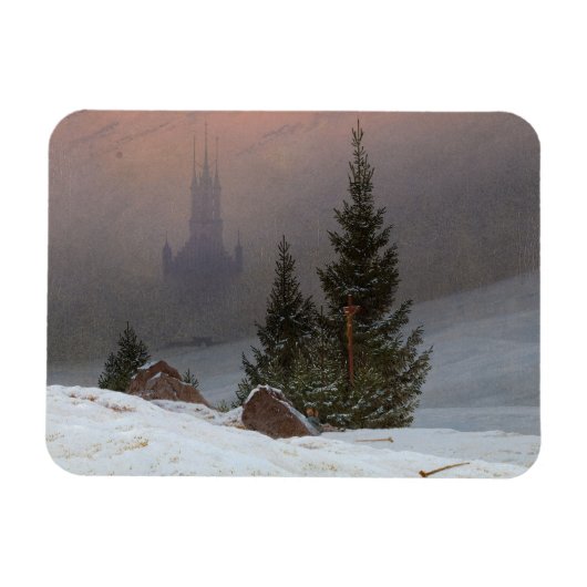 Winterlandschaft, 1811 von Caspar David Friedrich Magnet (Horizontal)