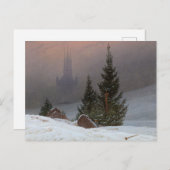Winterlandschaft, 1811 von Caspar David Friedrich Postkarte (Vorne/Hinten)
