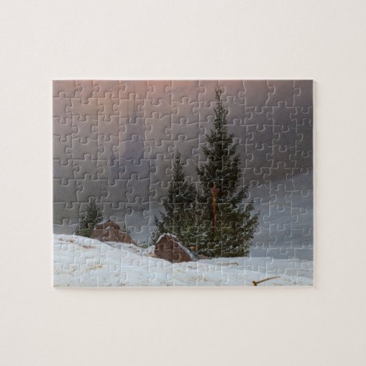 Winterlandschaft, 1811 von Caspar David Friedrich Puzzle (Horizontal)