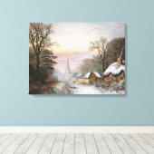 Winterlandschaft, 1869 leinwanddruck (Insitu (Holzboden))