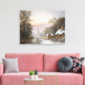 Winterlandschaft, 1869 leinwanddruck (Insitu (Wohnzimmer))
