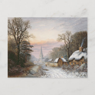 Winterlandschaft, 1869 postkarte