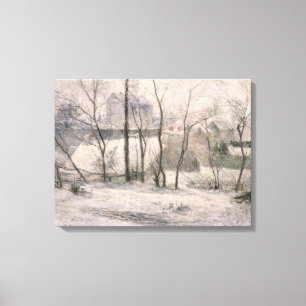 Winterlandschaft, 1879 leinwanddruck