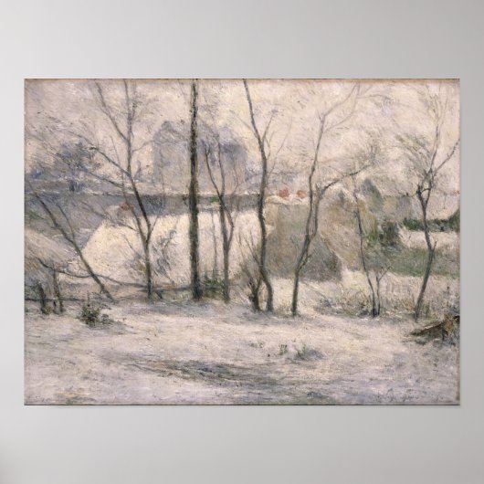 Winterlandschaft, 1879 poster (Vorne)