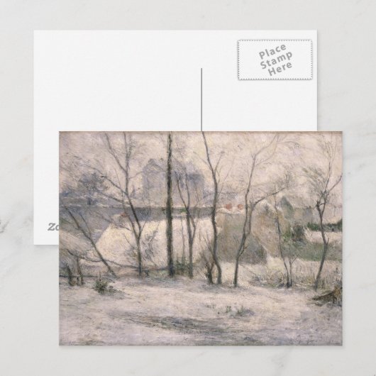 Winterlandschaft, 1879 postkarte (Vorne/Hinten)