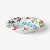 Winterlandschaft 1. Geburtstag Pappteller (Gewinkelt)