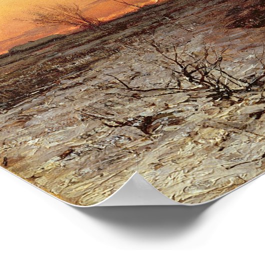 Winterlandschaft 2 poster (Ecke)