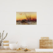 Winterlandschaft 2 poster (Küche)