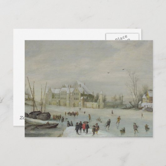 Winterlandschaft 2 postkarte (Vorne/Hinten)