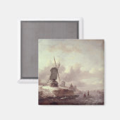 Winterlandschaft 3 magnet (Vorderseite/Rückseite)