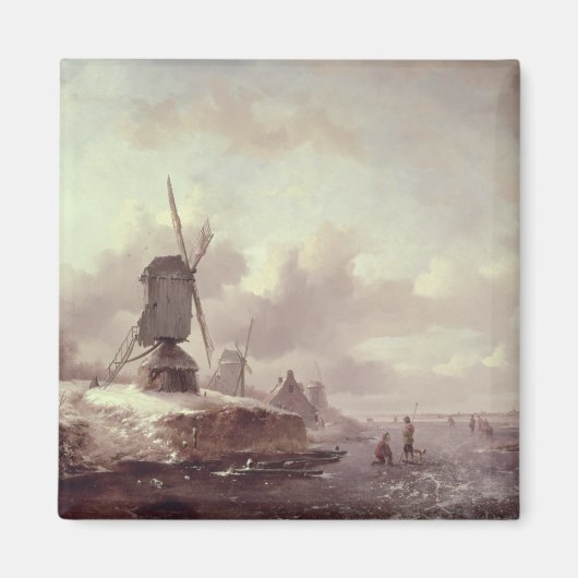 Winterlandschaft 3 magnet (Vorne)