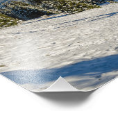 Winterlandschaft Alpe di Siusi Fotodruck (Ecke)