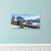 Winterlandschaft Alpe di Siusi - Leinwand (Insitu (Holzboden))