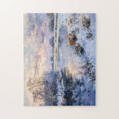 Winterlandschaft am Havel Fluss Puzzle (Vertikal)