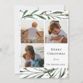 Winterlandschaft | Aquarellgoldfolie Feiertagskarte (Vorderseite)