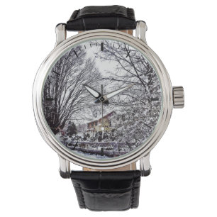 Winterlandschaft Armbanduhr