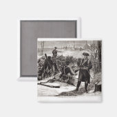 Winterlandschaft auf dem Campingplatz der Continen Magnet (Vorderseite/Rückseite)